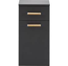 Waschbeckenunterschrank mit zwei Schubladen und Holzgriffen