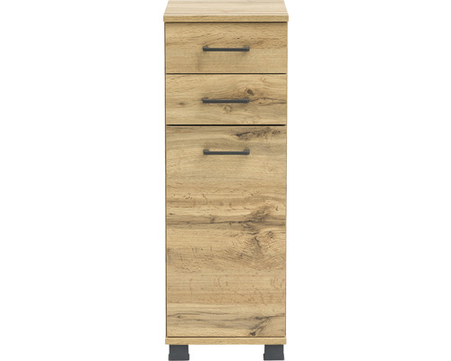 Schmaler Badezimmerschrank mit drei Schubladen