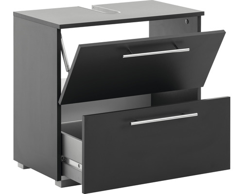 Waschbeckenunterschrank mit zwei Schubladen und einer Tür