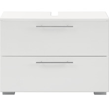 Waschbeckenunterschrank mit zwei Schubladen und Griffen