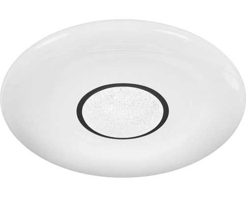 Weiße Deckenleuchte mit ovalem Lichtausschnitt