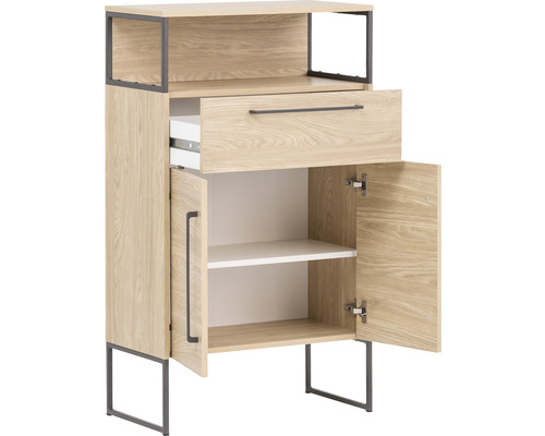 Kommode mit Schublade, Fach und zwei Türen