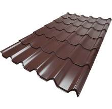 PRECIT Metallziegel Schokoladenbraun RAL 8017 2510 mm x 1170 mm x 0,5 mm