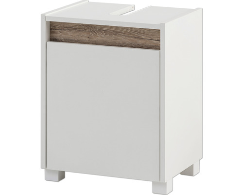 Waschbeckenunterschrank Möbelpartner Cosmo 420 54,6x41,8x33 cm ohne Waschbecken perl weiß