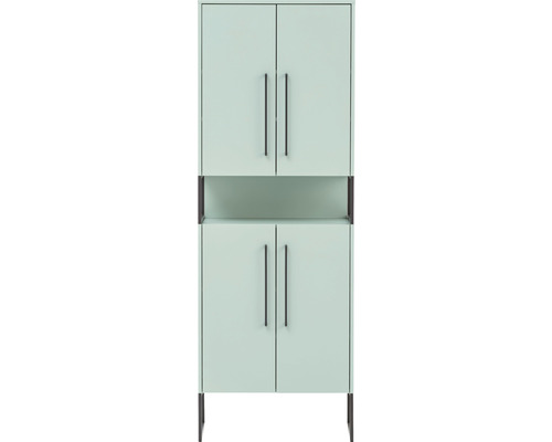 Küchenschrank mit zwei Türen oben und zwei Türen unten