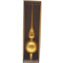 Weihnachtsbaumspitze mit Schneeflockenmuster in Verpackung