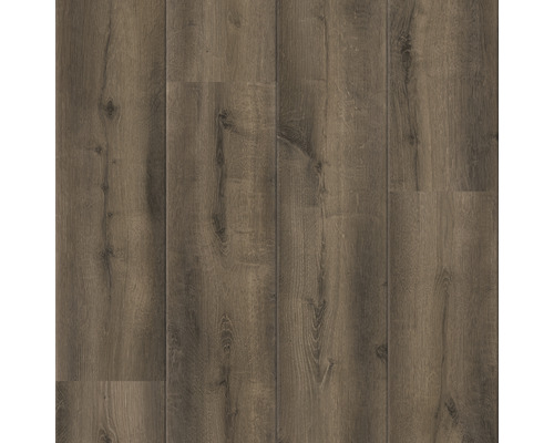 Nahaufnahme von Laminatboden in Holzoptik