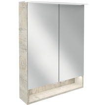 Spiegelschrank mit zwei Türen und Regalboden