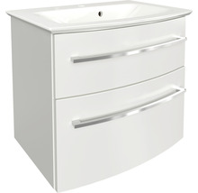 Waschtischunterschrank mit zwei Schubladen und Aufsatzwaschbecken