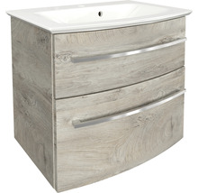 Waschtischunterschrank mit zwei Schubladen und Waschbecken