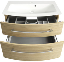 Waschtischunterschrank mit zwei Schubladen und Waschbecken