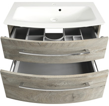 Waschtischunterschrank mit zwei offenen Schubladen