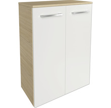 Unterschrank mit zwei Türen und Griffen