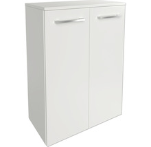 Waschbeckenunterschrank mit zwei Türen und Griffen