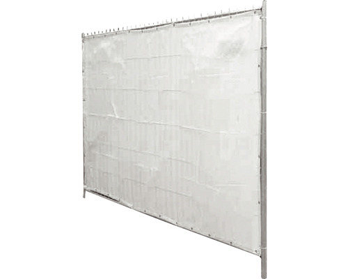 Sichtschutzplane mit Ösen weiß 1760 x 3410 mm Sichtschutzplane mit Ösen weiß 1760 x 3410 mm
