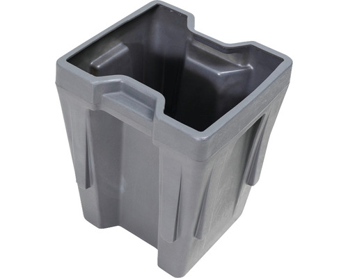 Einsatzkasten für Stapelbehälter PolyPro 300 l Kunststoff grau 351x331x440 mm Grauer Pflanzkübel aus Kunststoff