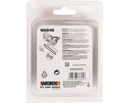 Worx WA0140 Ersatzteile in Verpackung