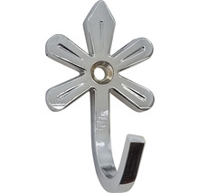 Dekorativer Kleiderhaken in Blumenform aus Metall