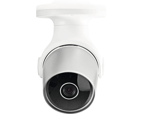 Smarte IP-WLAN-Kamera für den Außenbereich Smart Home-fähig grau/weiß