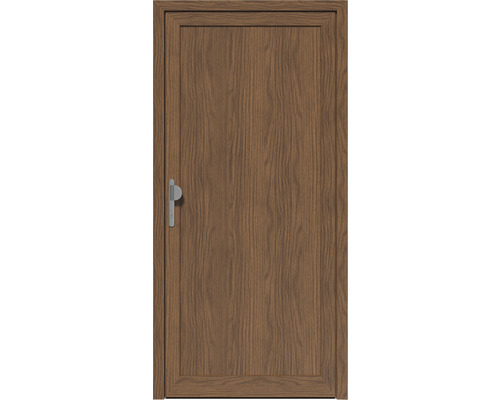 Holztür mit Türgriff
