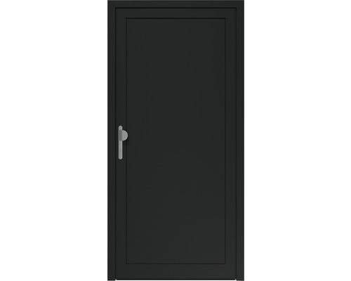 Schwarze Innentür mit Griff
