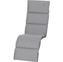 Graue Polsterauflage für Gartenliegen
