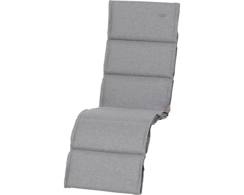 Relaxauflage Stella silber Graue Polsterauflage für Gartenliegen