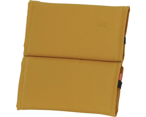 Gelbes Gartenstuhl-Kissen mit doppelter Polsterung