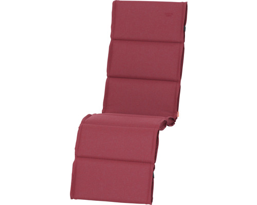 Relaxauflage Stella rot Gepolsterte Liegenauflage für Gartenmöbel
