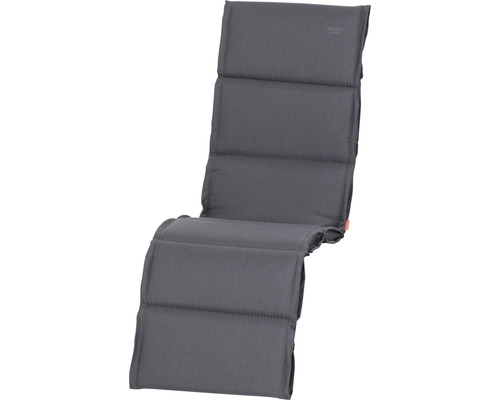 Graue Gartenliegenauflage für mehr Komfort im Aussenbereich