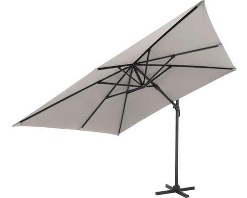 Rechteckiger Sonnenschirm mit Stahlgestell