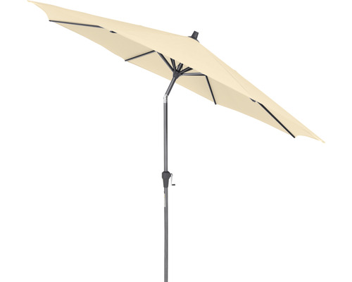 Rechteckiger Sonnenschirm mit Kurbel und Metallgestell