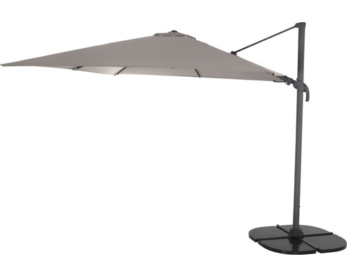 Freiarm-Sonnenschirm mit Ständer für den Garten