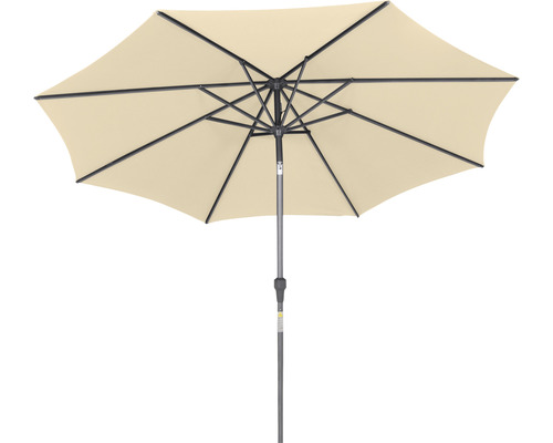 Gartenschirm mit Stahlgestell und Stoffbespannung