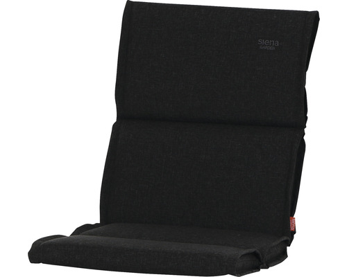 Sesselauflage Stella 100 x 48 cm anthrazit Sitzkissen für Gartenstühle mit Rückenlehne