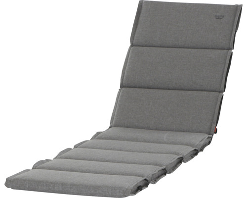Liegenauflage Stella 200 x 58 cm silber Auflage für Gartenliegen