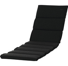 Schwarzer Liegestuhl mit Polsterung für den Innenbereich