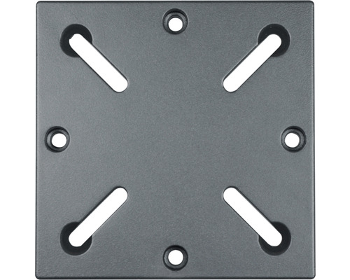 Quadratische Montageplatte mit mehreren Bohrungen