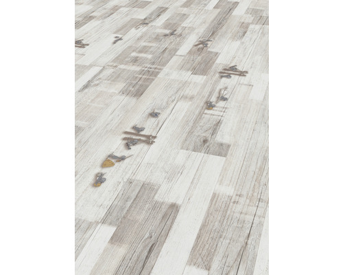 Dekor Laminatboden verlegt mit Klickverbindungen