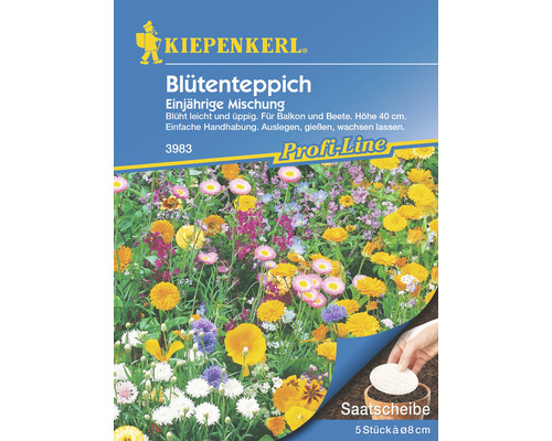 Blumenmischung Kiepenkerl 'Blütenteppich' Saatscheibe