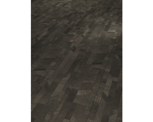 Dunkler Holzparkettboden