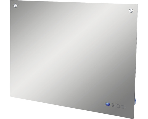 Infrarot Spiegelheizung Eurom Sani 600 Mirror 80x60x5 cm 600 Watt inkl. WiFi Flacher Infrarotheizkörper mit digitaler Temperaturanzeige
