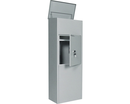 Briefkasten mit Zeitungsfach und Tür