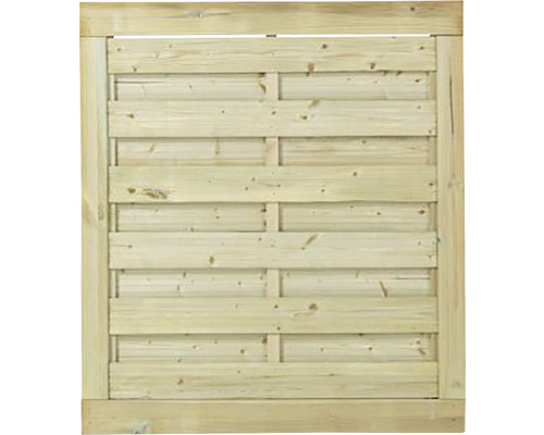 Holzzaun Element mit horizontalen Brettern
