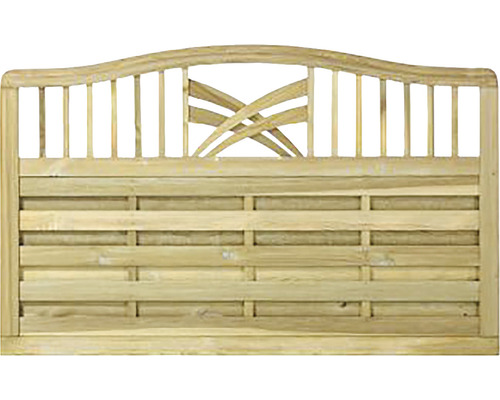 Holzzaun-Element mit dekorativem Design für den Garten