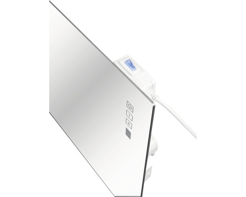 Flaches Infrarotpaneel mit Schalter und Bedienelementen