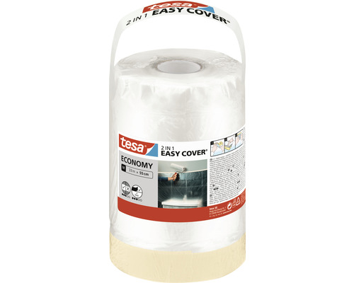 tesa Easy Cover Economy M Nachfüllpack beige 55 cm x 33 m Tesa Easy Cover Economy Abdeckband 2-in-1, 33 Meter x 55 Zentimeter