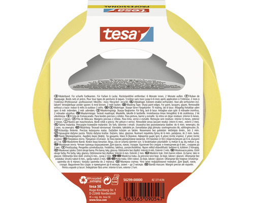 Tesa Malerkrepp für scharfe Farbkanten, rückstandsfrei entfernbar