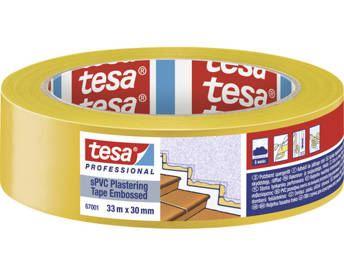 Tesa Professional SPVC Putzband Geprägt 33 Meter mal 30 Millimeter