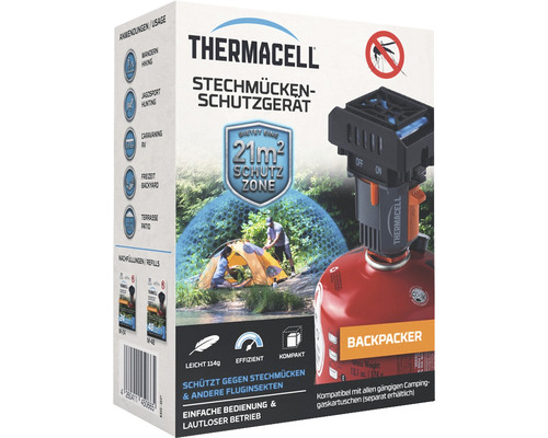 Thermacell Stechmückenschutzgerät für den Rucksack mit 21 Quadratmeter Schutzzone